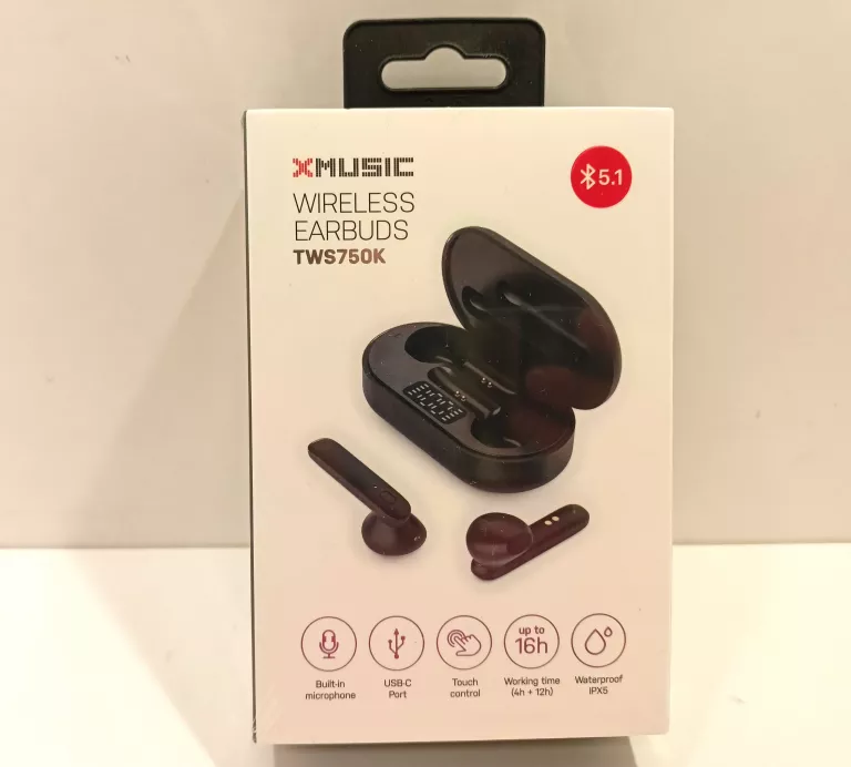 SŁUCHAWKI DOUSZNE XMUSIC TWS750K CZARNY