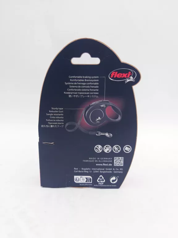 FLEXI SMYCZ AUTOMATYCZNA DLA PSA NEW CLASSIC TAŚMA XS 3M NIEBIESKA