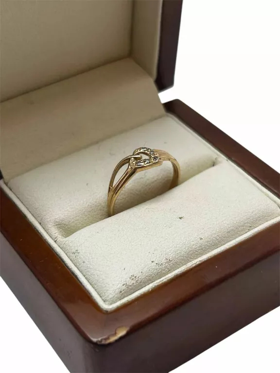 PIĘKNY ZŁOTY PIERŚCIONEK!!! P.585 1,35G R.12