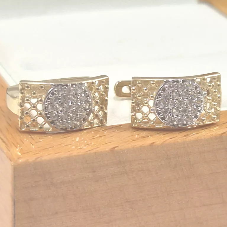 ZŁOTE NIENOSZONE KOLCZYKI BIGIEL ANGIELSKI TYPU LIRA  P585 2,57G