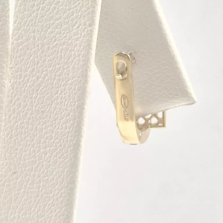 ZŁOTE NIENOSZONE KOLCZYKI BIGIEL ANGIELSKI TYPU LIRA  P585 2,57G