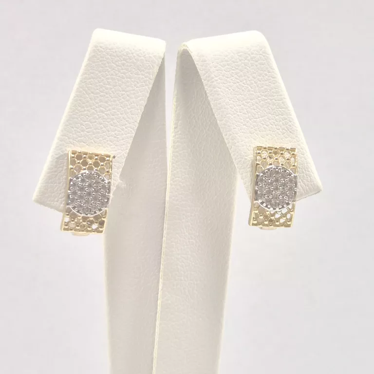 ZŁOTE NIENOSZONE KOLCZYKI BIGIEL ANGIELSKI TYPU LIRA  P585 2,57G