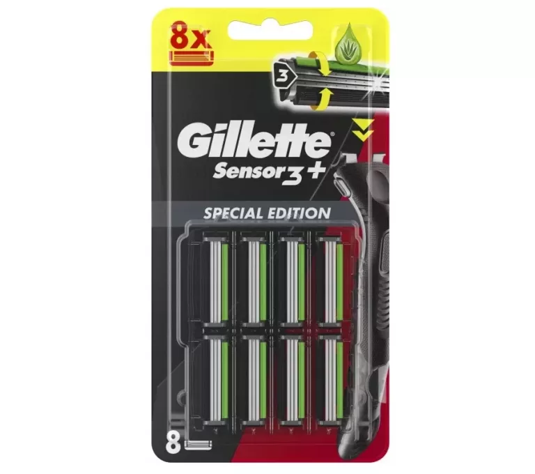 WKŁADY DO MASZYNKI GILLETE SENSOR 3+ 8 SZT