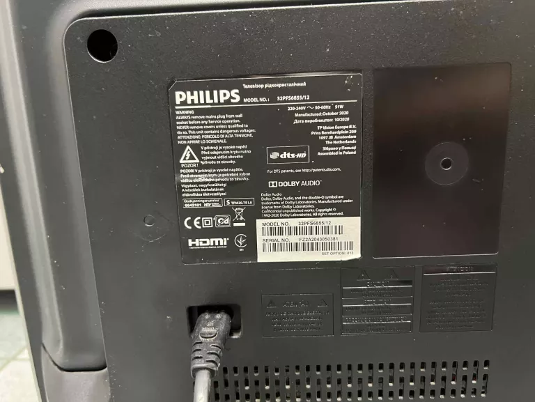 TV PHILIPS 32PFS6855/12 + PILOT