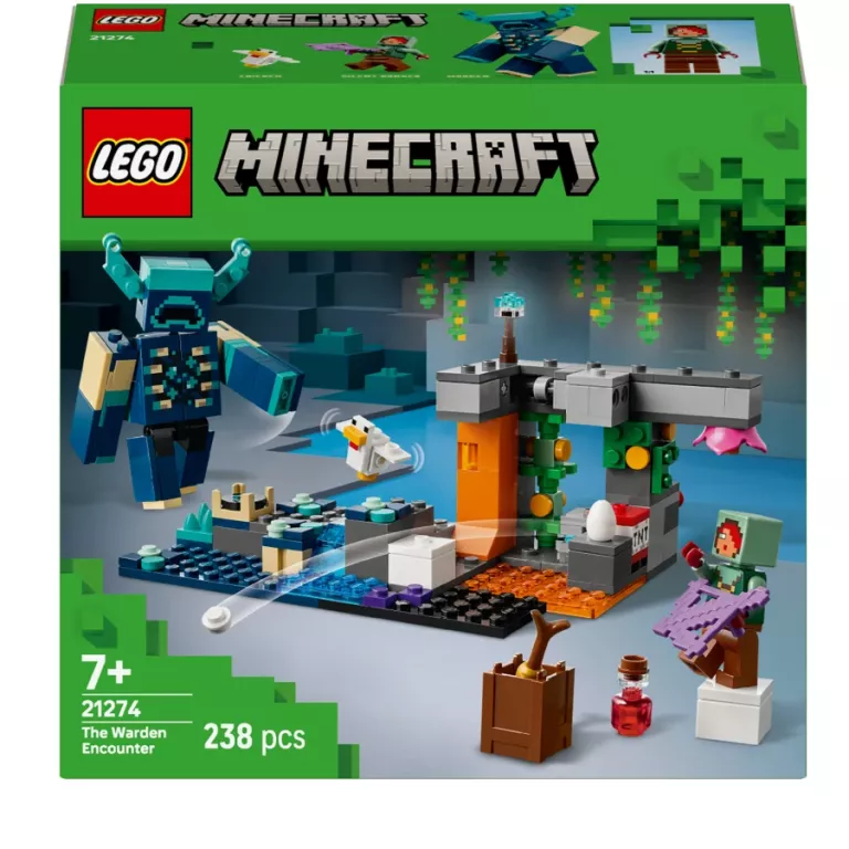 LEGO MINECRAFT 7+ SPOTKANIE ZE STRAŻNIKIEM 21274