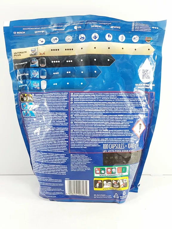 FINISH QUANTUM LEMON - KAPSUŁKI CZYSZCZĄCE DO ZMYWARKI 100SZT