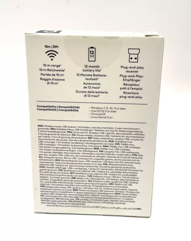 MYSZ BEZPRZEWODOWA LOGITECH B170 OPTYCZNA CZARNA USB WIRELESS K3821