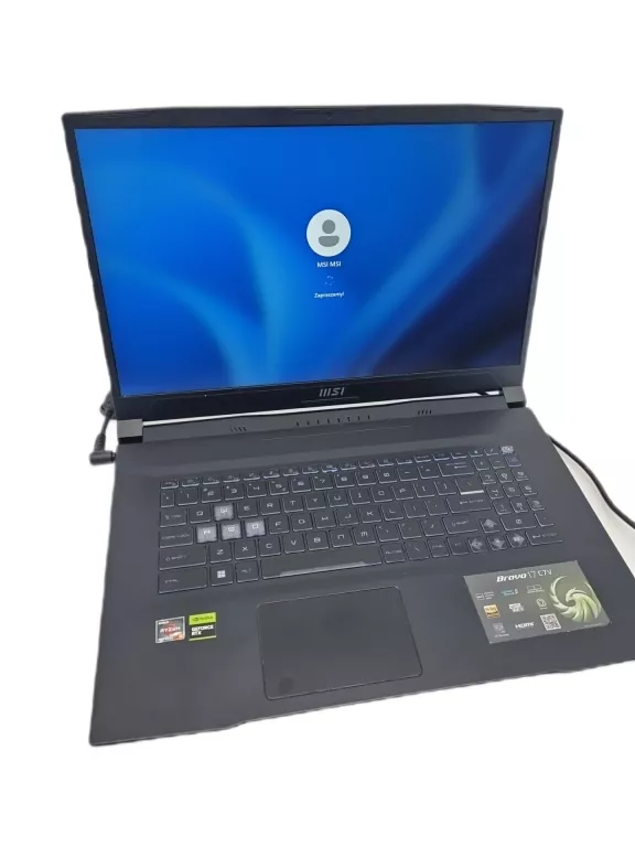 LAPTOP MSI BRAVO 17 RYZEN 5 7535HS/32GB/512/RTX4050 10GB/144HZ