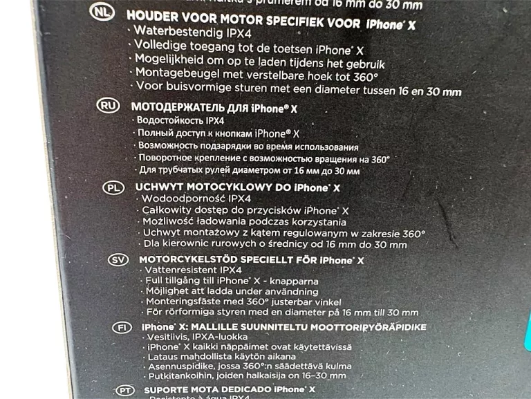 MOTO UCHWYT IPHONE X NA KIEROWNICE