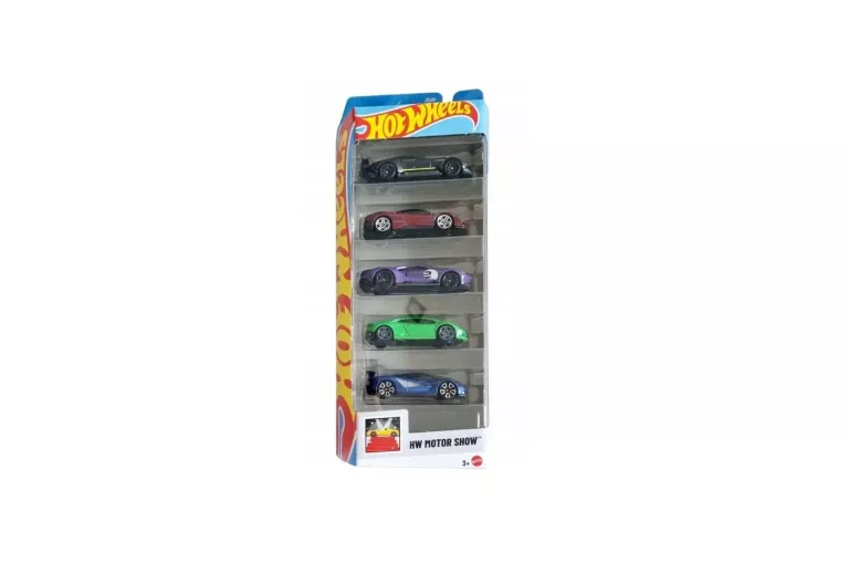 HOT WHEELS ZESTAW 5 AUT HW MOTOR SHOW
