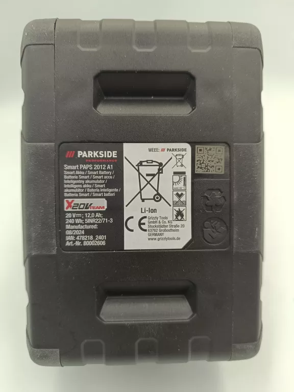 AKUMULATOR PARKSIDE PERFORMANCE PAPS 2012 A1 20V 12AH