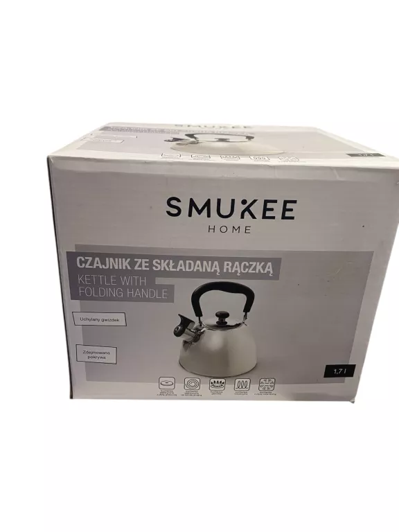 CZAJNIK ZE SKŁADANĄ RĄCZKĄ 1.7 L SMUKEE