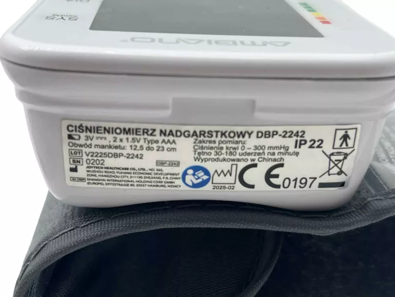 CIŚNIENIOMIERZ NADGARSTKOWY AMBIANO