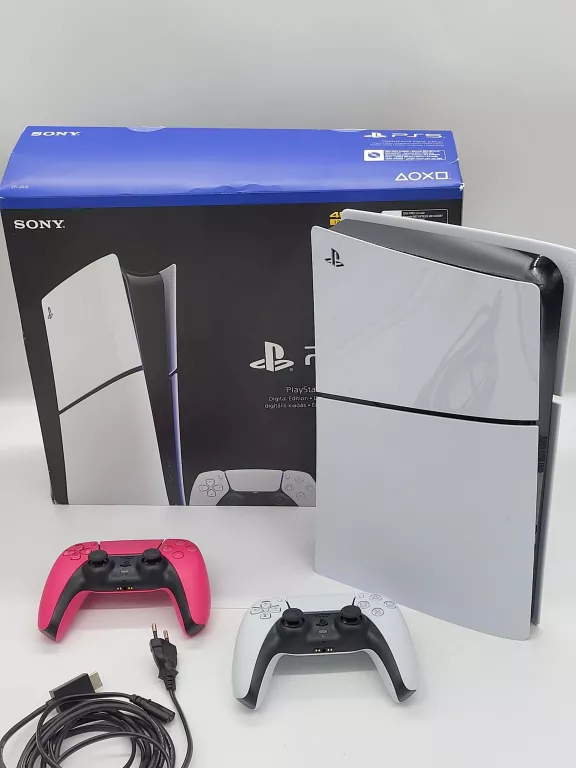 KONSOLA SONY PS5 SLIM DIGITAL EDITION + 2X PAD + OKABLOWANIE + PUDEŁKO