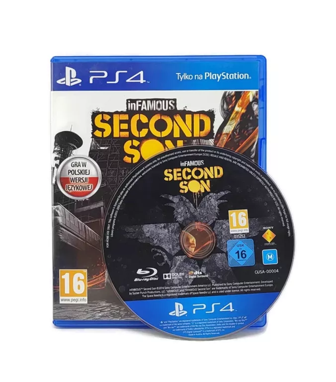 GRA PS4 INFAMOUS SECOND SON - POLSKA WERSJA JĘZYKOWA