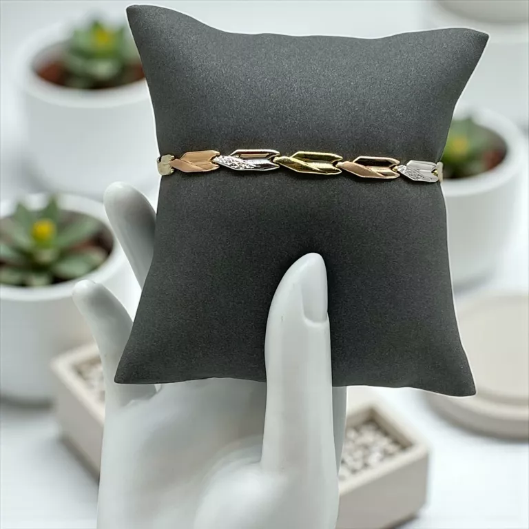 ZŁOTA BRANSOLETKA AU585 | R. 19 | 4,24 G