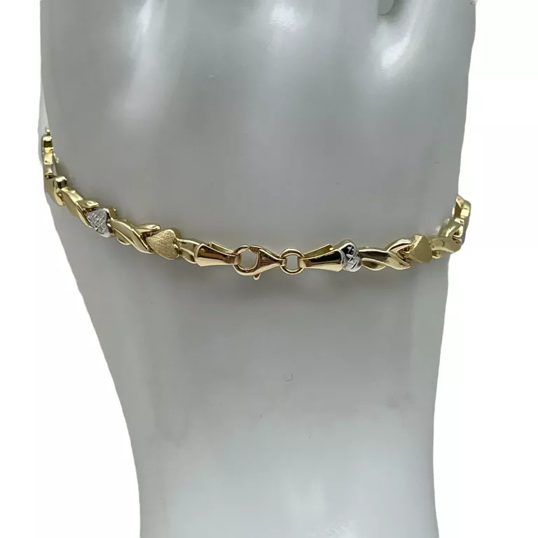 ZŁOTA BRANSOLETKA AU585 | R. 19 | 3,93 G