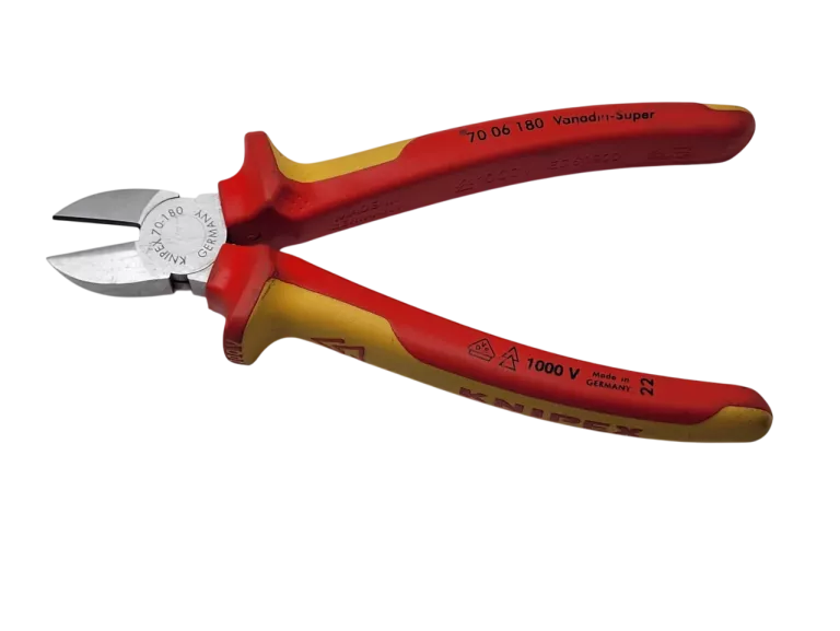 SZCZYPCE TNĄCE BOCZNE IZOLOWANE VDE 180 MM KNIPEX 7006180