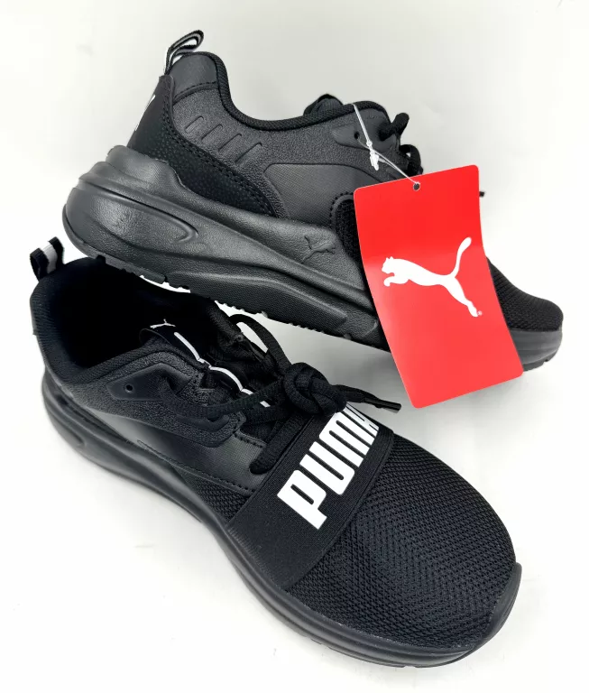 BUTY MŁODZIEŻOWE SPORTOWE PUMA SOFTRIDE WIRED 2 JR 40150501 CZARNE 38