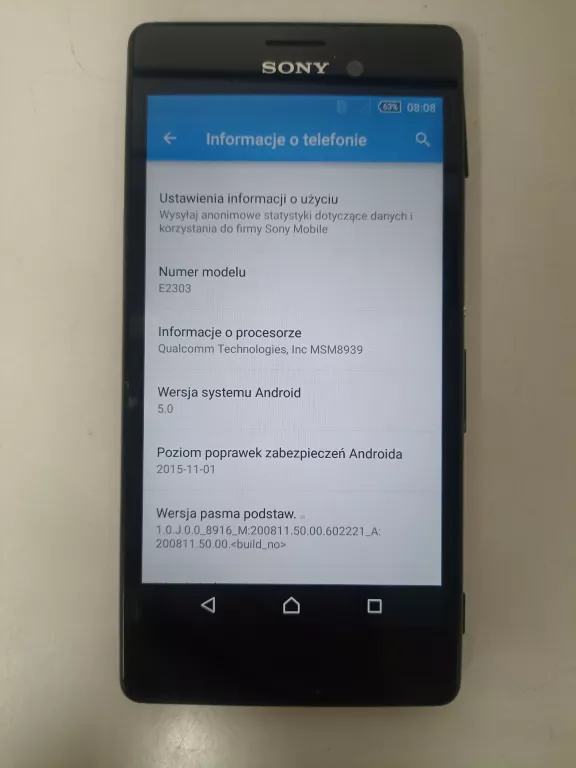 TELEFON SONY XPERIA M4 AQUA (E2303)