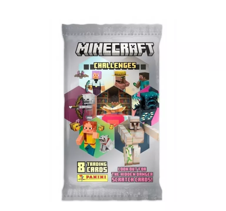 PANINI MINECRAFT SASZETKA Z KARTAMI 6 KART KOLEKCJONERSKIE 8015447