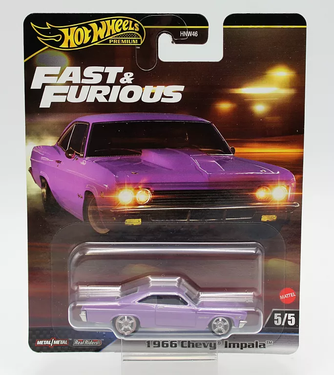 AUTKO HOT WHEELS PREMIUM FAST AND FURIOUS 1966 CHEVY IMPALA (JBL95)