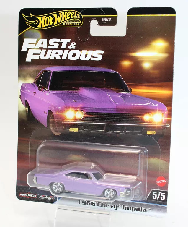 AUTKO HOT WHEELS PREMIUM FAST AND FURIOUS 1966 CHEVY IMPALA (JBL95)