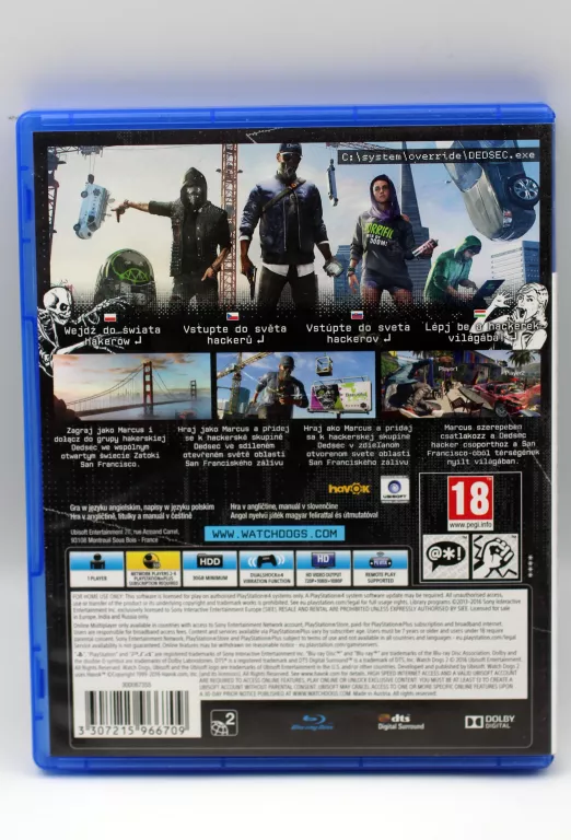 GRA NA PS4 WATCH DOGS 2