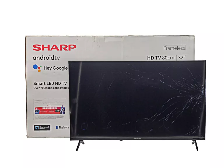TELEWIZOR LED SHARP 32FH4EA 32'' HD ANDROID TV DVB-T2 - OPIS!
