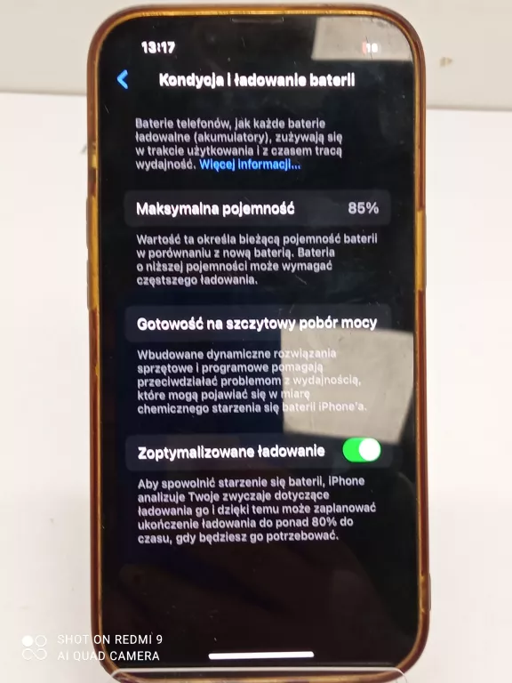 TELEFON APPLE 14 USZKODZONE PLECY