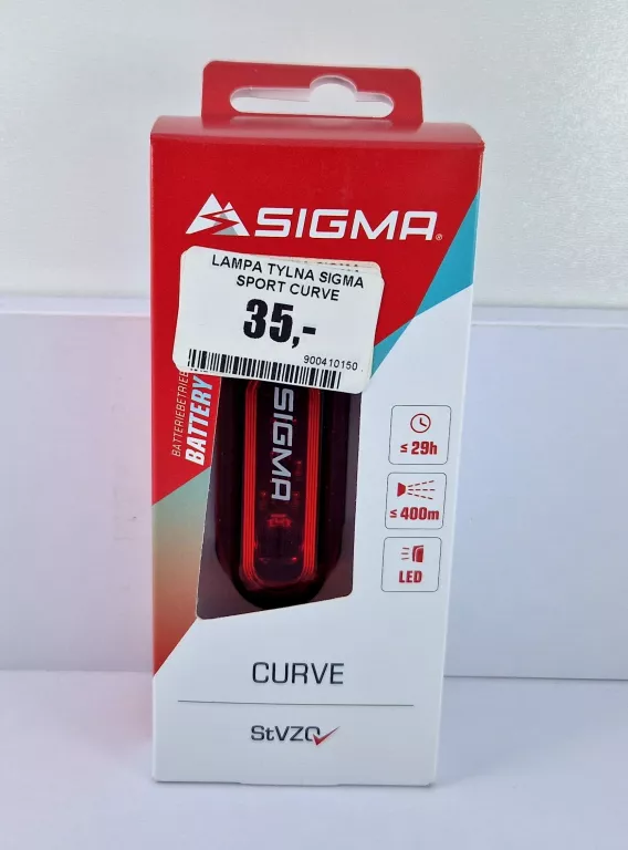 LAMPKA ROWEROWA TYLNA SIGMA CURVE