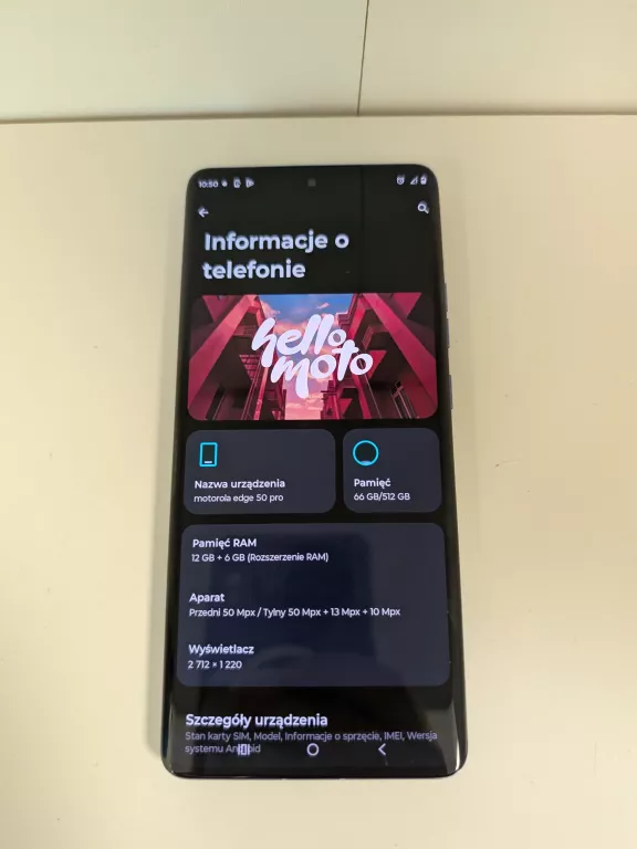 TELEFON MOTOROLA  EDGE 50 PRO 12GB/512GB * Z SIECI