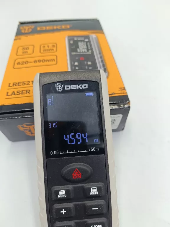 DALMIERZ LASEROWY KĄTOMIERZ CYFROWY DEKO LRE521-50M