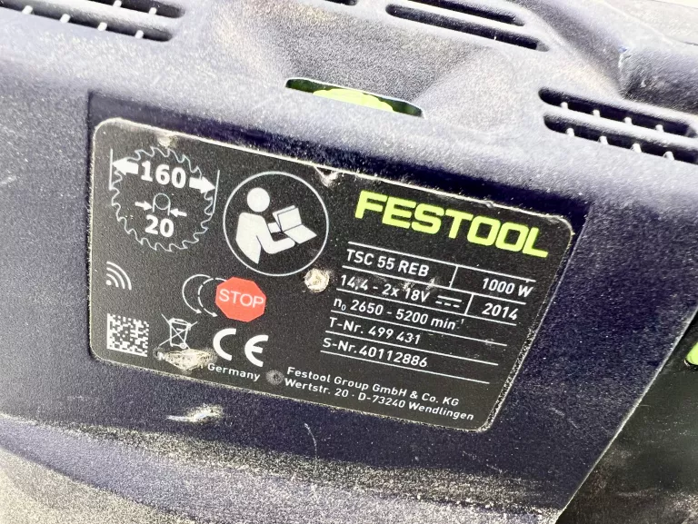 PILARKA TARCZOWA AKUMULATOROWA FESTOOL TSC 55 REB-PLUS LI