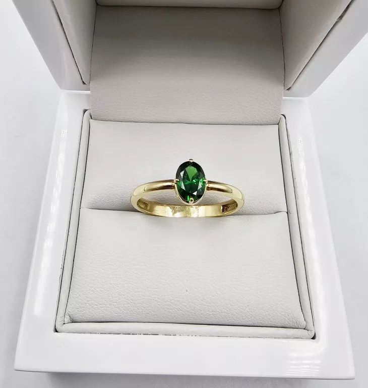 zloty-pierscionek-z-zielonym-kamieniem-255gr-p585-powstancow-slaskich-122-wroclaw