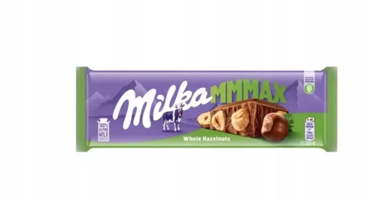 MILKA MMMAX WHOLE HAZELNUTS CZEKOLADA MLECZNA 250 G