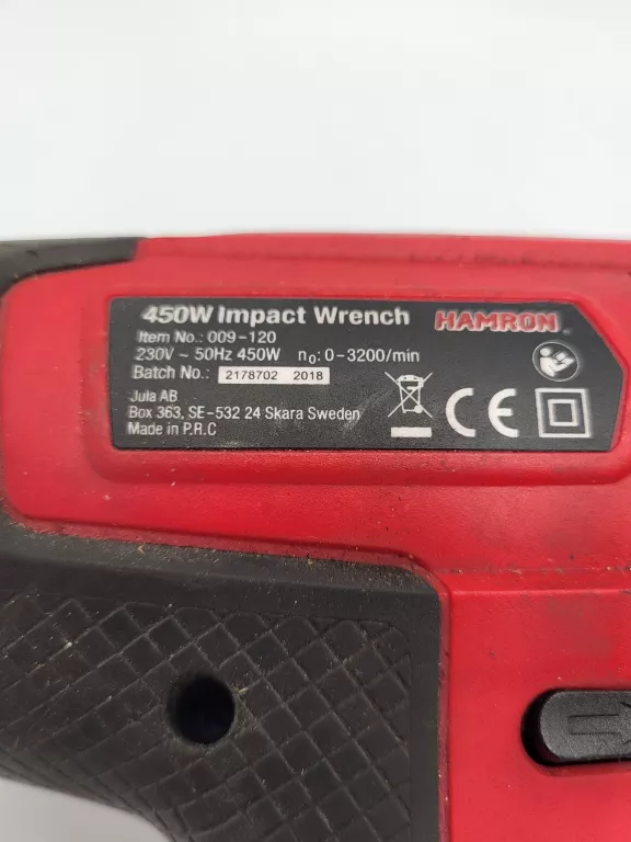 KLUCZ UDAROWY HARMON 450W IMPACT WRENCH