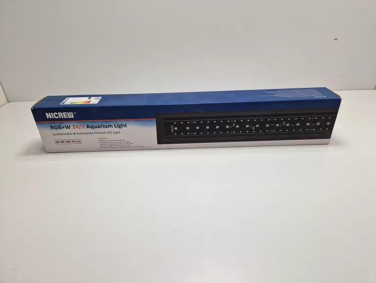 NICREW RGB+W 24/7 ŚWIATŁO AKWARIOWE Z PILOTEM I FUNKCJĄ TIMERA 60-70CM