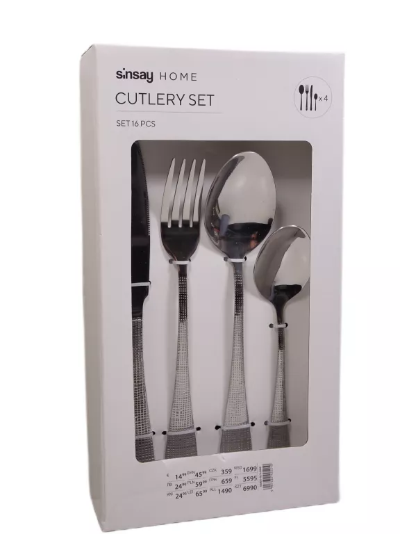 SZTUĆCE CUTLERY ZESTAW 16 SZT.