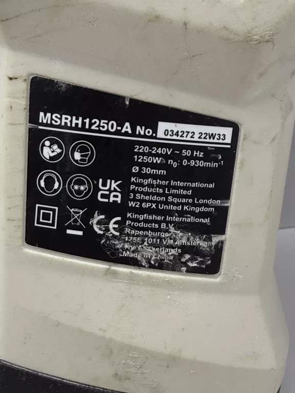 MŁOTOWIERTARA MACALLISTER MSRH1250-A