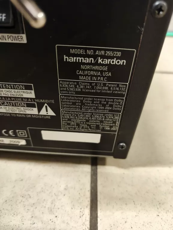 APMLITUNER HARMAN/KARDON AVR 255 DO SPRAWDZENIA