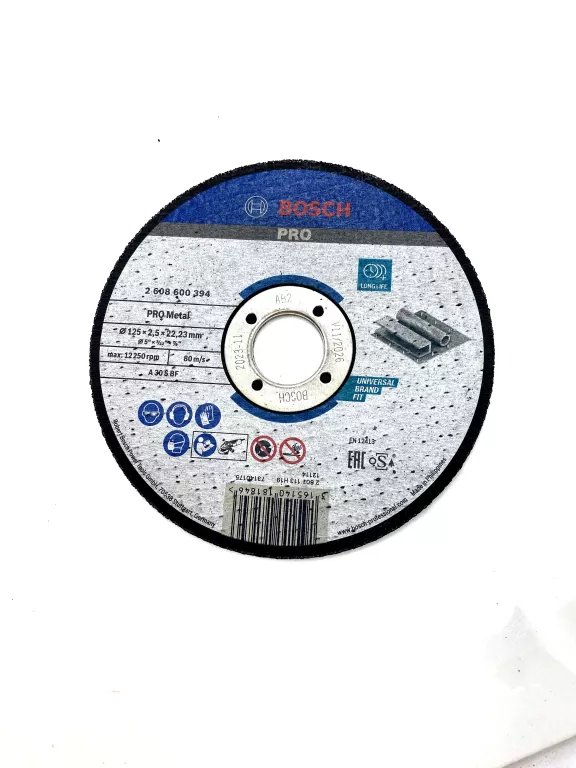 BOSCH PRO METAL 125X2,5X22,23MM