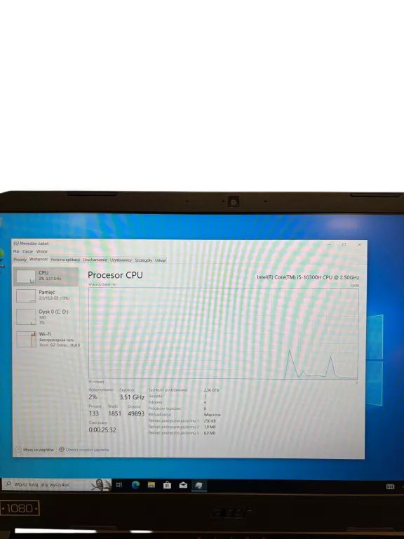 LAPTOP ACER NITRO 5 I5-10300H 16/512 GB SSD GTX 1650