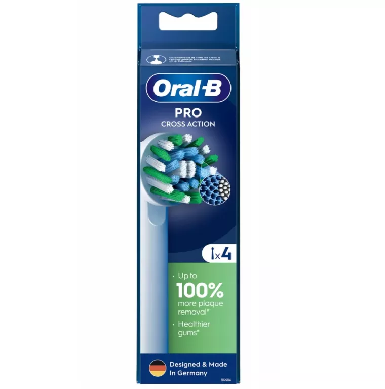 BRAUN ORAL-B CROSSACTION EB50RX-4 4 KOŃCÓWKI DO SZCZOTECZKI ORAL-B