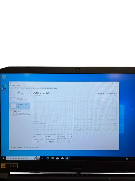 LAPTOP ACER NITRO 5 I5-10300H 16/512 GB SSD GTX 1650