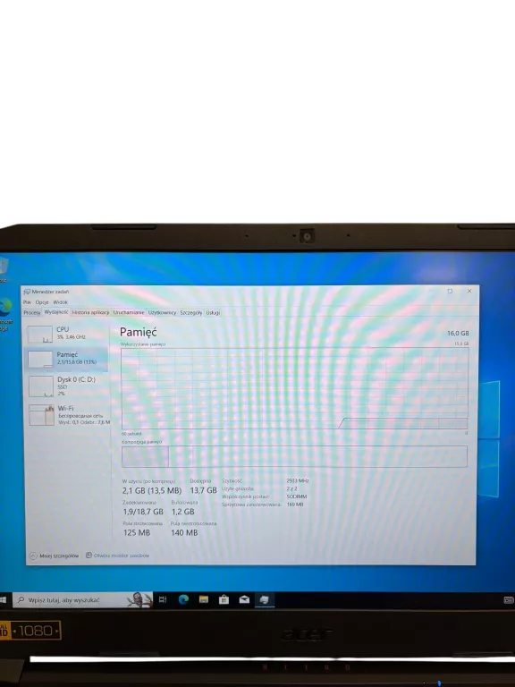LAPTOP ACER NITRO 5 I5-10300H 16/512 GB SSD GTX 1650