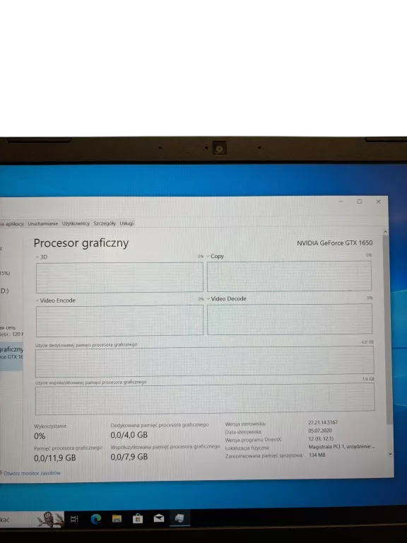 LAPTOP ACER NITRO 5 I5-10300H 16/512 GB SSD GTX 1650