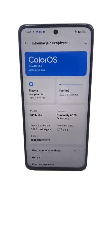 TELEFON OPPO A79 8 GB / 256 GB