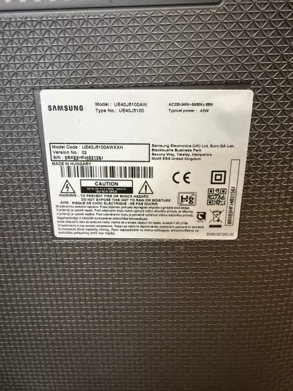TELEWIZOR SAMSUNG UE40J5100AW + PILOT