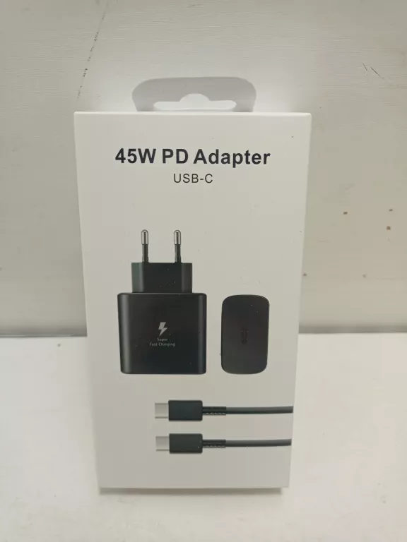 ŁADOWARKA 45W PD ADAPTER USB-C CZARNA